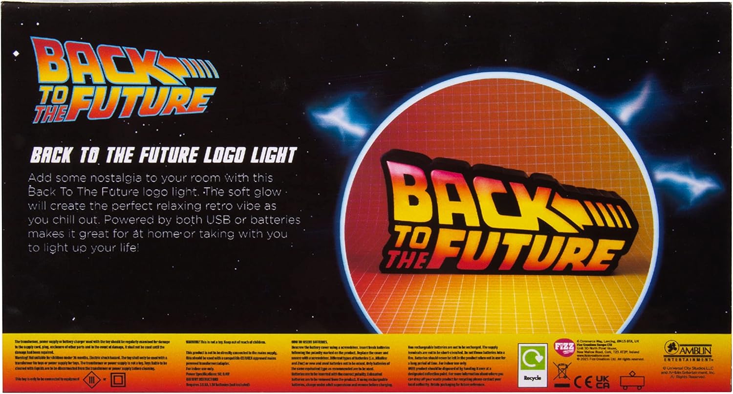 バックトゥザフューチャー BTTF ロゴ ディスプレイ ライトアップ USB電源 バックトゥザフューチャー BTTF ロゴ ディスプレイ ライトアップ USB